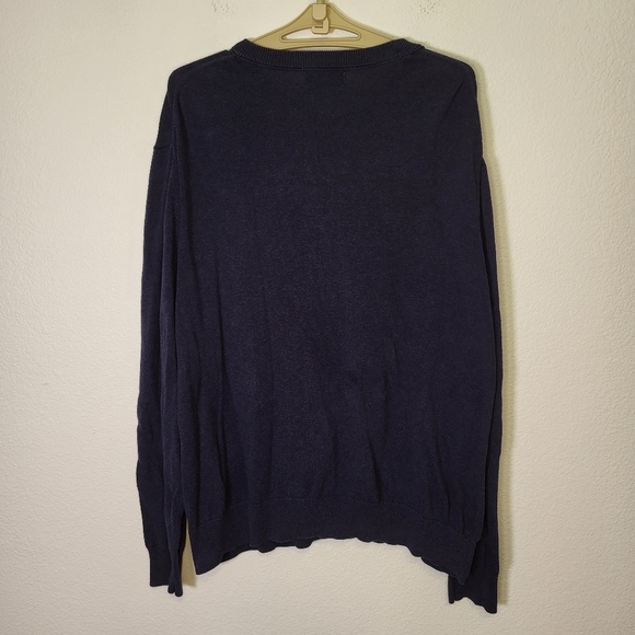 Goodfellow 1/4 Button Sweater in Navy Blue size XXL - Picture 2 of 4